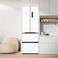 美的M60cm超薄421法式多门白色电冰箱