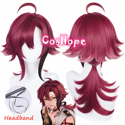 taobao agent Coshope Luye Hospital Pingzang Tibetan God Dark Red Wig Model COSPLAY Wig