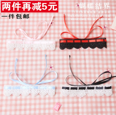 taobao agent Choker, lace necklace, student pleated skirt, uniform, accessory