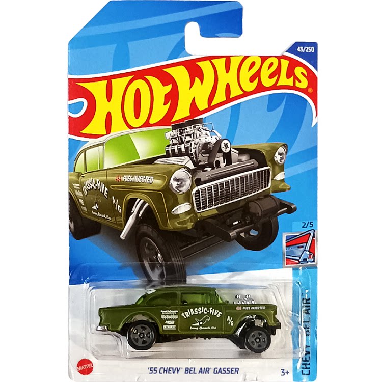 Модель автомобиля, Hot Wheels, зеленый Chevrolet, 2022 год