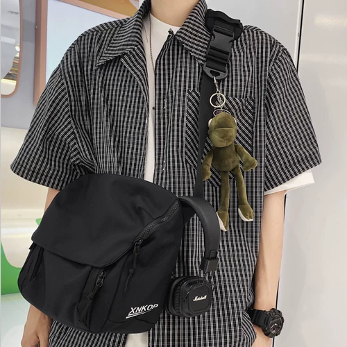 Летняя спортивная сумка через плечо, брендовая универсальная японская школьная юбка для школьников, сумка на одно плечо