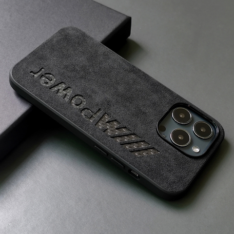 Alcantara AMG, MPower BMW Motorsport New Suede Microfiber High End Premium Business 16, 16 Plus, 16 Pro, 16 Pro Max iPhone