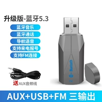 Обновленная версия (три выхода) Grey Bluetooth 5.3 [автомобиль/динамик/навигация/вызов]