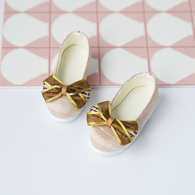 taobao agent BJD baby shoes 4 -point baby shoes giant baby Xiongmei msd rabbit bean MDD bow flat shoes satin 1/4