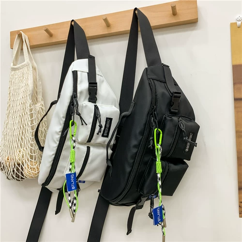 Tide, мужская нагрудная сумка, сумка через плечо, японская спортивная поясная сумка, трендовая сумка на одно плечо