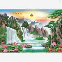 Фенг Шуи рисовать водопад ландшафтная пейзажа картина гостиная комната для дома.