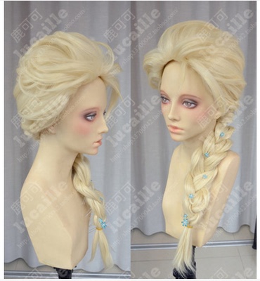 taobao agent Golden wig, “Frozen”, cosplay