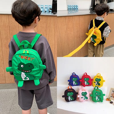 taobao agent Children's backpack, one-shoulder bag, dinosaur, school bag for baby, Korean style, anti-lost