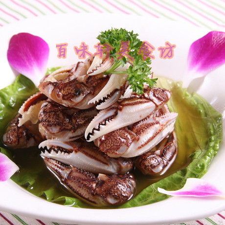 上海特产特价黄师傅醉蟹钳650g开盖即食呛蟹螃蟹脚供ktv酒席必备