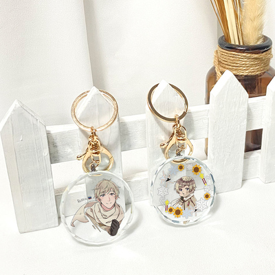 taobao agent Manneng Hei Talia's cute crystal pendant France, Germany Italian anthropomorphic personality key stick anime peripheral