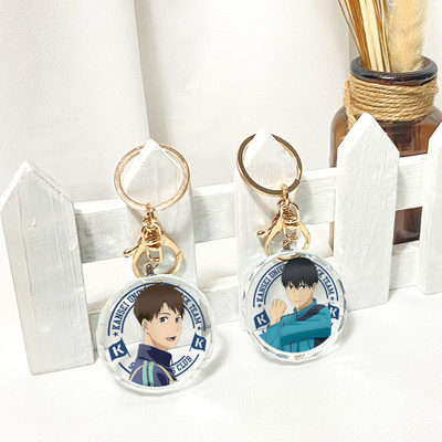 taobao agent Mano strong wind blows crystal pendant, Tibetanhara, Kiyose's gray two keychain, Japanese two -dimensional animation peripheral