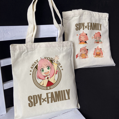 taobao agent Mano spy spy through the house canvas bag Ania Dusk shoulder bag personalized two -dimensional anime peripheral gifts