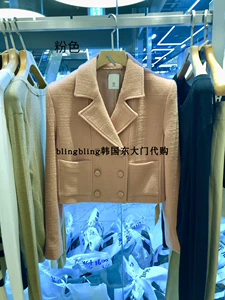 Шикарный корейский агент по закупкам Dongdaemun, двубортный шерстяной пиджак с темпераментом BLOSSOM