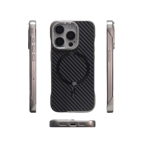 URBAN Carbon Fiber MagSafe Gray iPhone Case