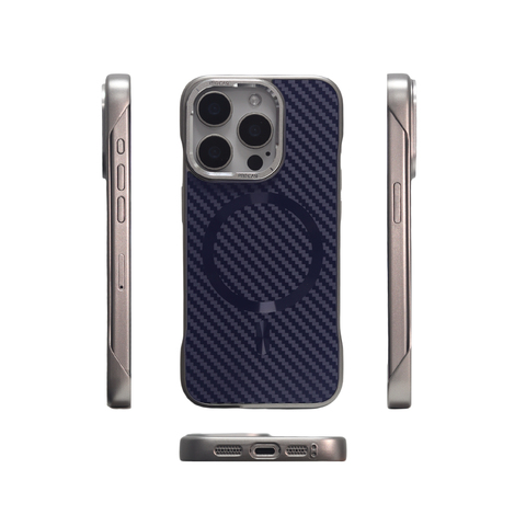 URBAN Carbon Fiber MagSafe Gray iPhone Case