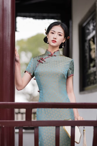 [Xiao xiao] Лето, цветущий цветок, улучшенная версия Cheongsam cheongsam