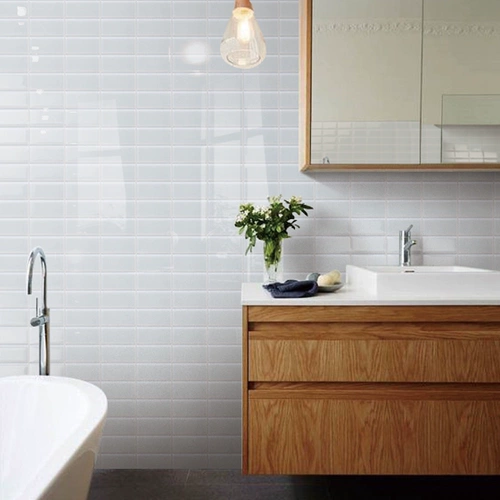 Стеклянный хлеб кирпич белый ванная плитка туалетная сетка красная маленькая белая кирпичная простота кухонная туалетная плитка