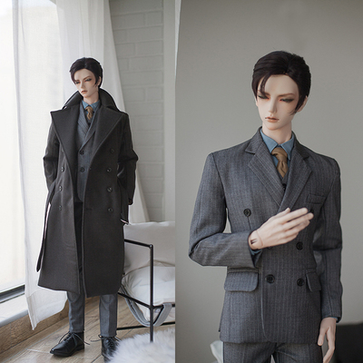 taobao agent Bjd baby jacket [custom-made] SD17-Uncle Overbearing President Series Dark Brown Coat & suites