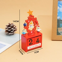 Деревянный красный календарь