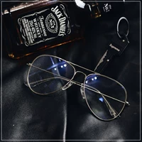 Tide Brand Anti -Blue Light Frame Персонализированный пилотный металл с мужским плоским зеркальным зеркальным зеркальным зеркалом зеркало миопия рамка самка