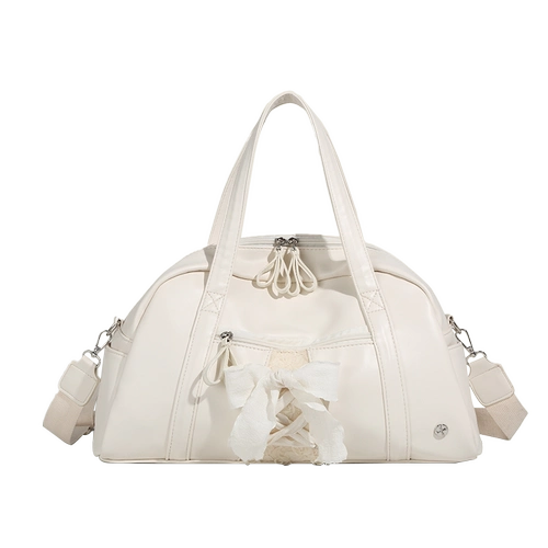 Сумка для путешествий с бантиком, вместительная и большая одежда для йоги, сумка на одно плечо