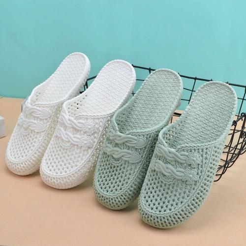 Летняя модная обувь, слайдеры, нескользящие пляжные тапочки, мягкая подошва