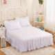 Giường ngủ Hàn Quốc váy đơn mảnh ren công chúa trải giường cotton dày 1,8m nệm chống trượt bảo vệ - Váy Petti