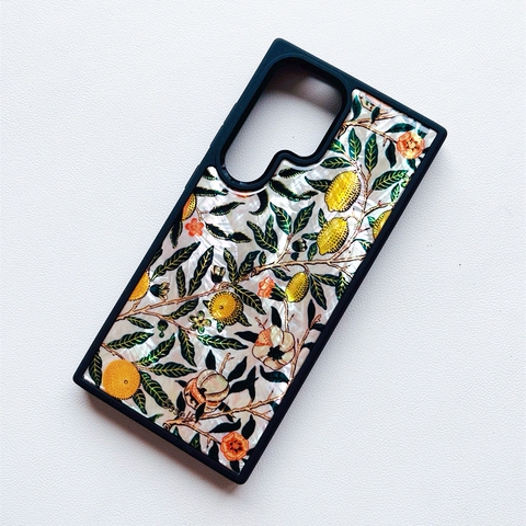 Cherub Black Cat Lemon Art Illustration Samsung Phone Case