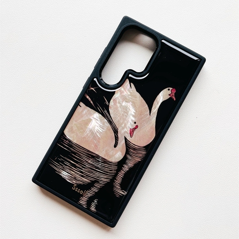 Cherub Black Cat Lemon Art Illustration Samsung Phone Case