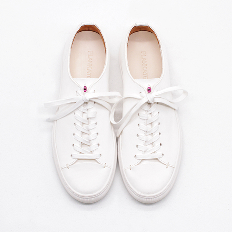 plank"暗中观察"特制小白鞋 纯白