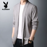 Playboy, трикотажный свитер, кардиган, куртка, демисезонная утепленный лонгслив, в корейском стиле, оверсайз