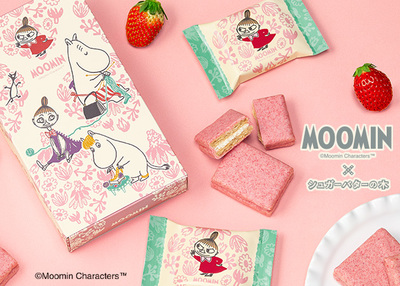 Японское Муми-тролль-сэндвич с клубникой и шоколадом Moomin Limited ко Дню святого Валентина