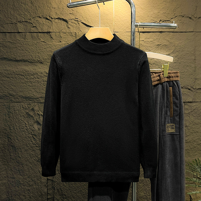 SH black S594 half turtleneck