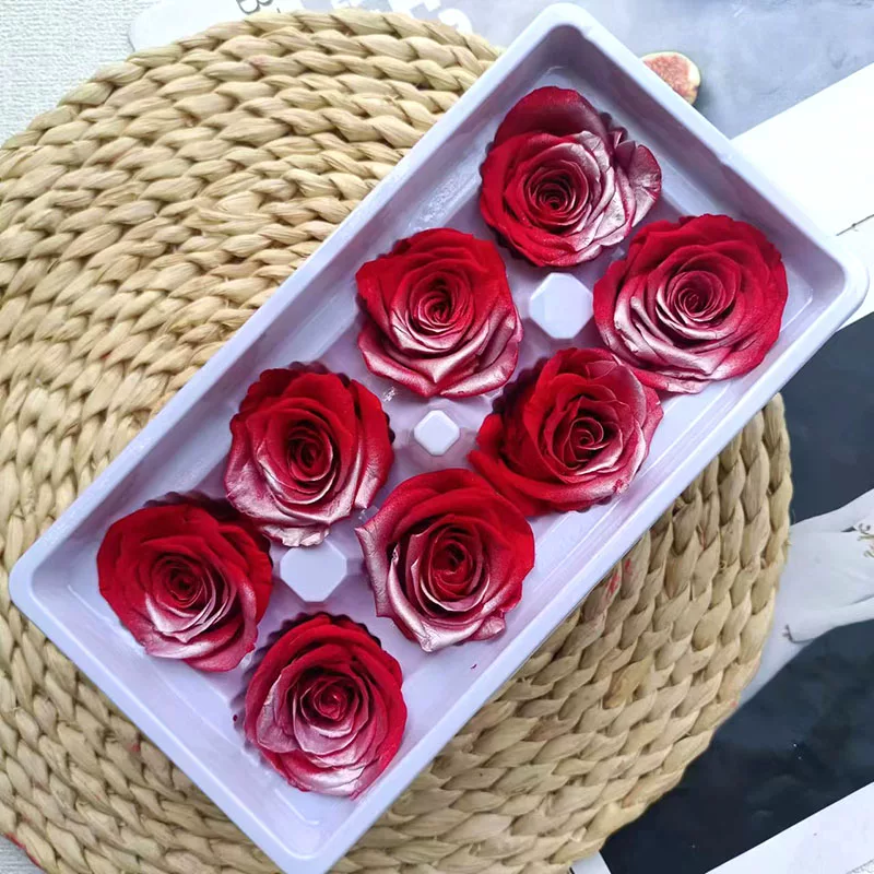 Иммортальная/бессмертная цветочная Diy материал роза B-уровня real flower засушенные цветы высококлассный ручной букет капучино набор целая коробка