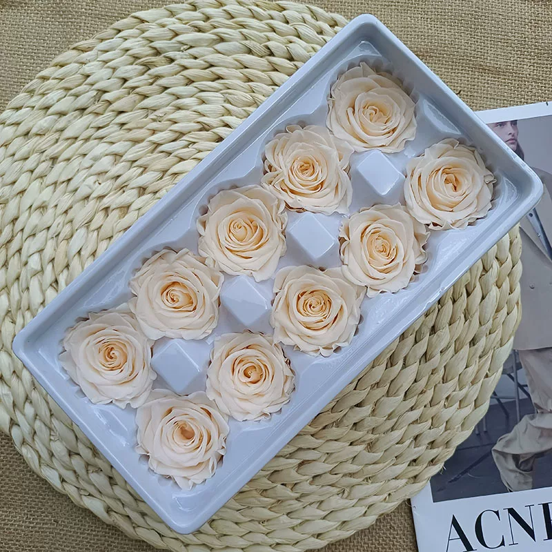 Иммортальная/бессмертная цветочная Diy материал роза B-уровня real flower засушенные цветы высококлассный ручной букет капучино набор целая коробка