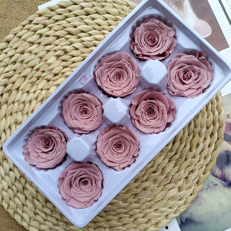 Иммортальная/бессмертная цветочная Diy материал роза B-уровня real flower засушенные цветы высококлассный ручной букет капучино набор целая коробка