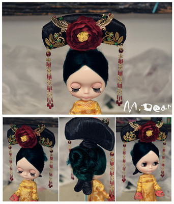 taobao agent BLYTHE Xiaoyu Ancient Fit Mini Baby Use the headgear flag to pull the finished product \ material bag
