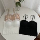 Кружевная летняя майка топ, нижнее белье, топ с чашечками, топ без лямок, бюстгальтер-топ, красивая спина