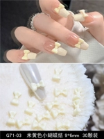 G71-03-Beige Bows-30 Packs