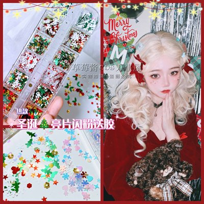 taobao agent Accessory for manicure, mixed nail sequins, Lolita style