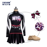 La La Xing Black Theme New Net Yarn Professional Custom Art Cheerleading Команда Service School School Performance Выступление
