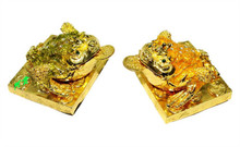 Золотая жаба Русский оловянный ювелирный ящик с бриллиантовой жемчужной коробкой счастливый праздник Свадебный подарок