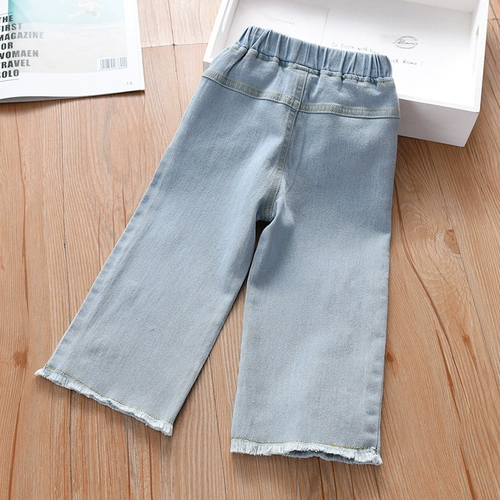 Детские джинсы, джинсовые штаны, в западном стиле, с вышивкой
