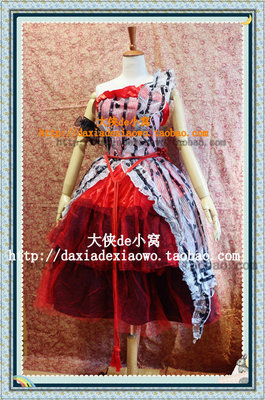 taobao agent [Custom] Alice Dreamwim Wonderland Movie Edition Alice COS Red Peach Set