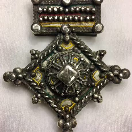 渡青舟 三毛我的宝贝 布格德特老银吊坠项链 布各德特 全国包邮