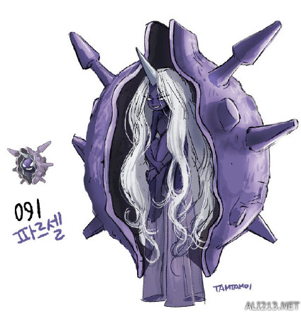 韩国画师将《口袋妖怪》拟人化 火伊布变身性感女郎