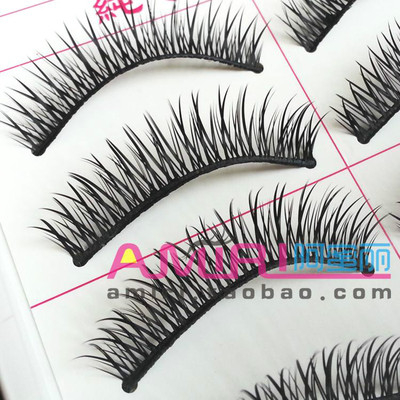 taobao agent Ameili false eyelashes 058 Single eyelids in the single eyelids, the two children's adult stage performances, hard stalks, long thick cross 10 pairs