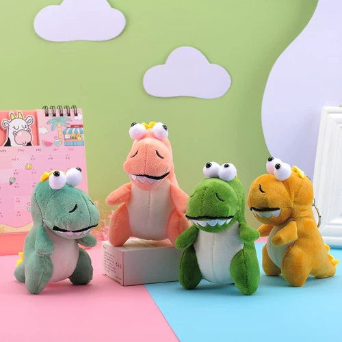 Плюшевый динозавр, игрушка, брелок, забавная подвеска, маленький рюкзак, аксессуар для сумки