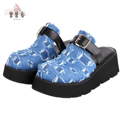 taobao agent Summer denim slippers platform, 2022