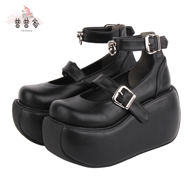taobao agent Pup Family 2022 Classic versatile autumn new product round head thick sole women's shoes puffy cake shoes 560